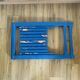 Blue painted wooden folding chair, Italy 1960