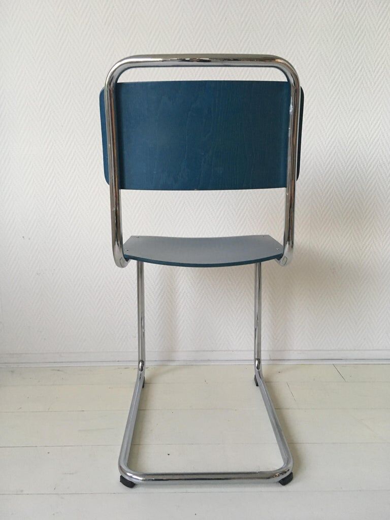 W.H. Gispen chairs, Model 101, Wood, Gebroeders van der Stroom, 2004