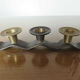Candle holder "wave-shaped" in brass 60s 70s
