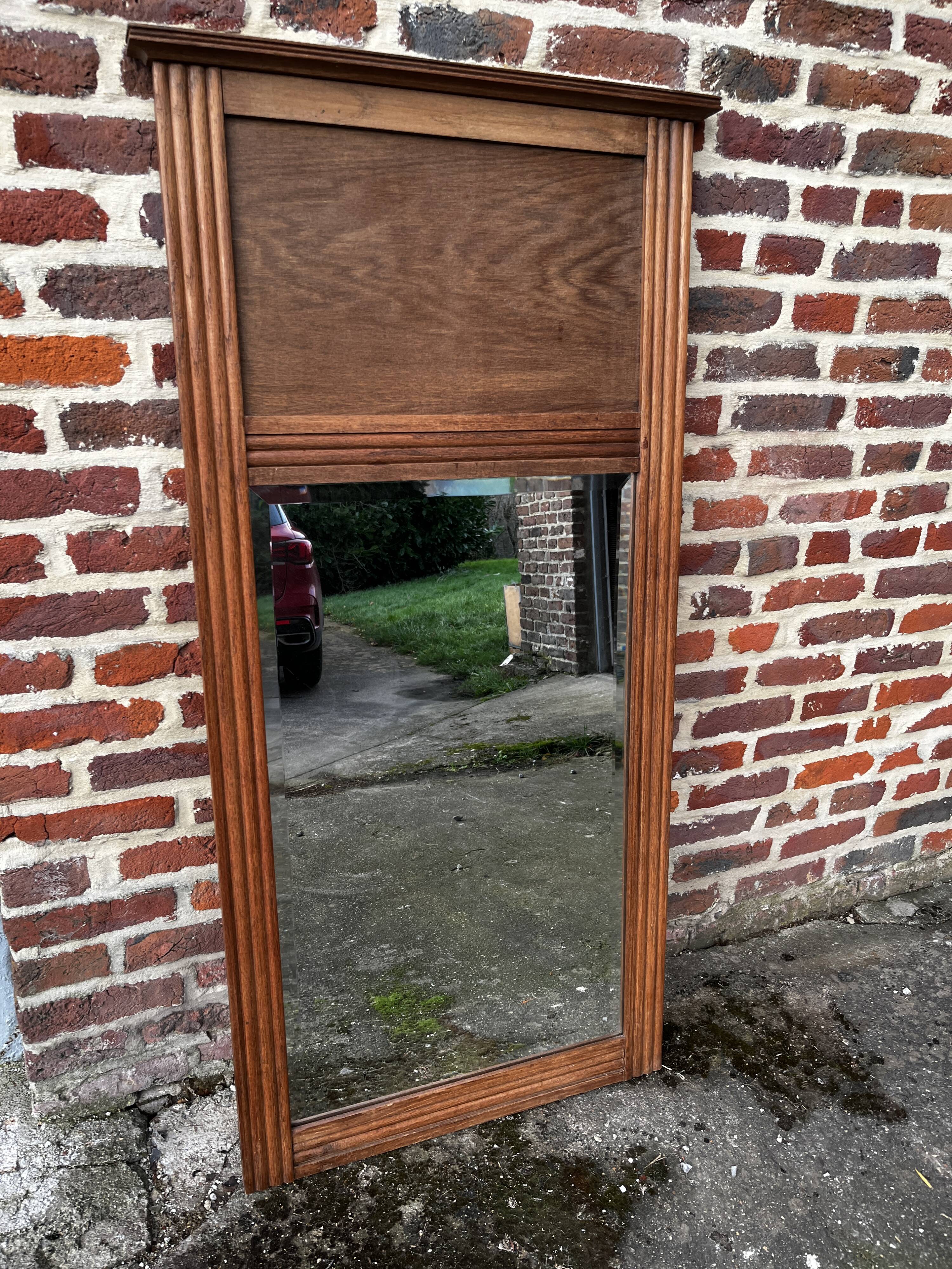 Solid wood mirror