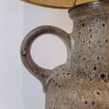 Lámpara cerámica Fat Lava con pantalla original, Scheurich Keramik, 60’s