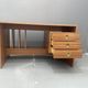 Writing desk, vintage wooden desk, 1980s, Czechoslovakia