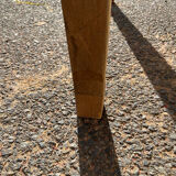 Table de ferme pied fuseau