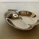 Silver apple trinket tray