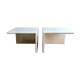 Travertine side tables, Italy 1970