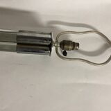 Steel and solid glass lamp from the 40s/50s