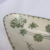 Ravier in iron earth model "Geranium", Sarreguemines