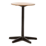 Tabouret bas en chêne et pied étoile anthracite