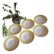 Set of 6 deep plates Badonviller