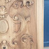 Pair of antique carved walnut panels