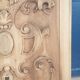 Pair of antique carved walnut panels
