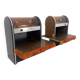 Pair of vintage 1970s Space Age bedside tables