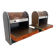 Pair of vintage 1970s Space Age bedside tables