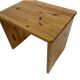 Tables d'appoint gigognes en bois de pin vintage, ensemble de 3