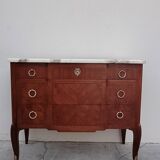 Louis XV Louis XVI rosewood commode, 19th century.