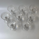 Coupes à champagne en cristal à décor d’entrelacs