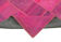 Handmade turkish overdyed 208 cm x 304 cm pink patchwork carpet