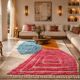 Moroccan wool rug 2/3 m