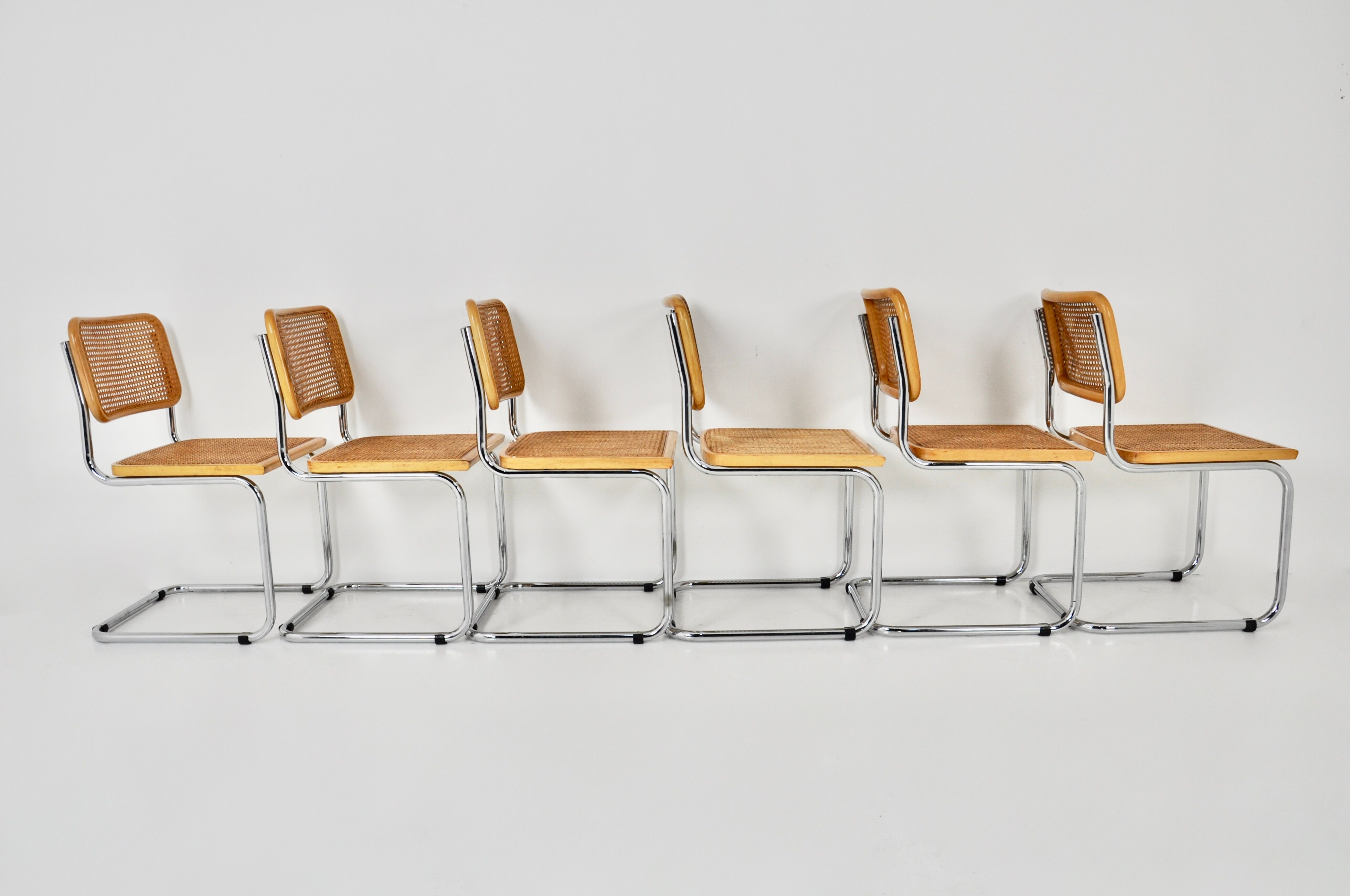 Dining chairs B32 by Marcel Breuer