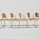 Dining chairs B32 by Marcel Breuer