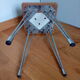 SIF foot stool Eiffel chrome metal