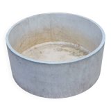 Large round container in composite material for garden, 53 cm in diameter and 25 cm in height