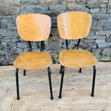 Pair of school chairs