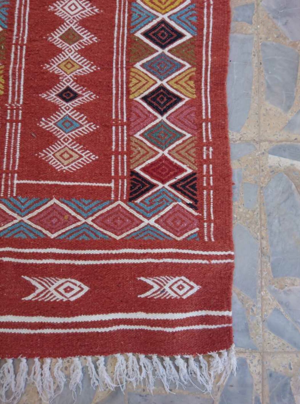 Handmade berber kilim rug 60x100cm