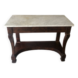 Empire console with light marble
