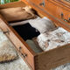Commode bois et laiton