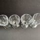 4 Verres à vin – Cristal fort taillé