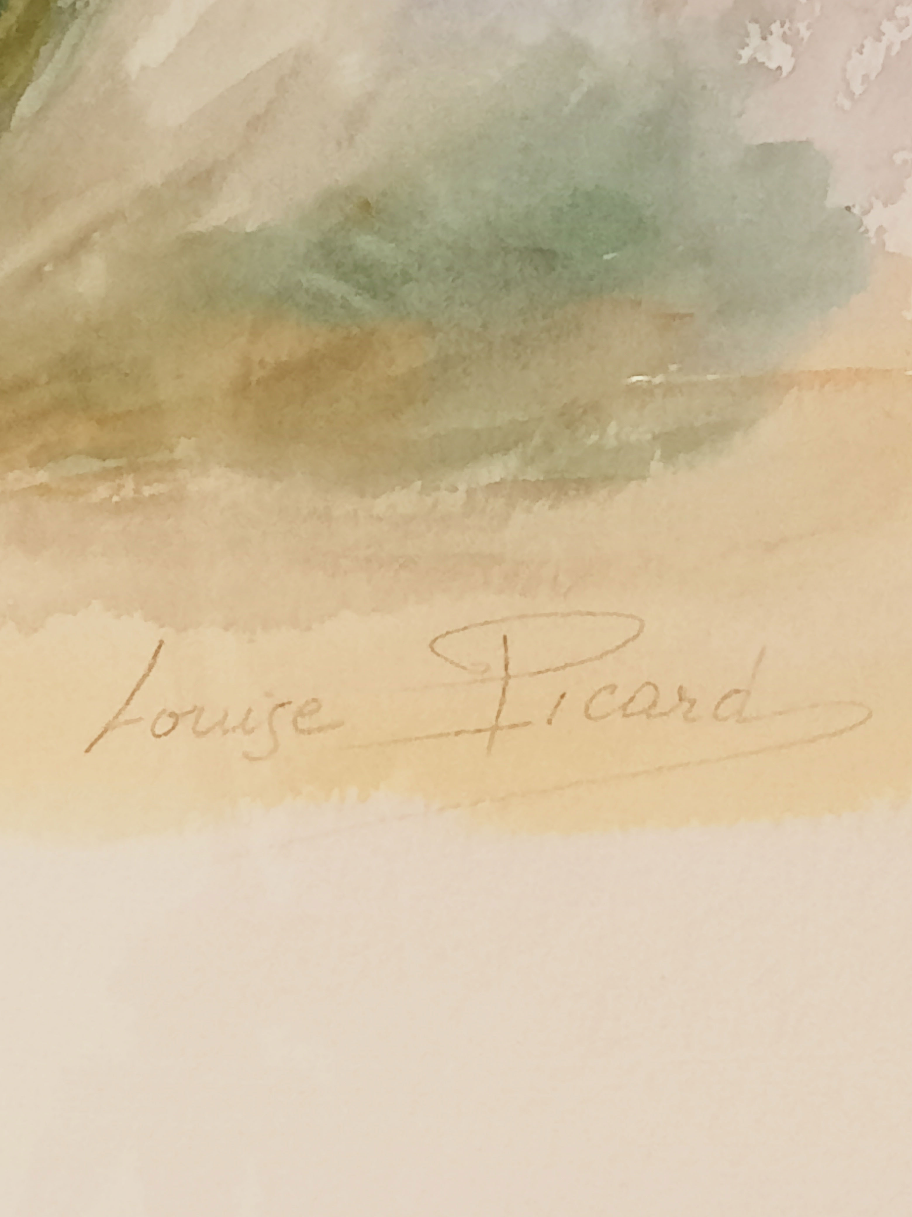 Original watercolor Louise Picard