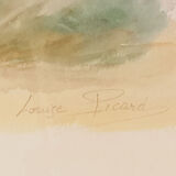 Original watercolor Louise Picard