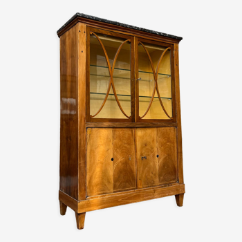 Salon showcase in mahogany blond period Directoire XIX th century