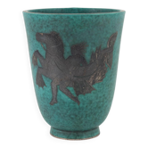 Vase Wilhelm Kage 'Argenta' for Gustavsberg Sweden 1935 Signed