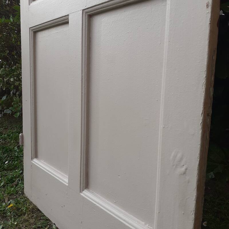 Old exterior entrance door solid H225xW86cm solid wood