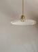 Suspension vintage opaline crénelée