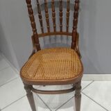 Rare suite of 8 chairs bistrot salon Fischel 1890