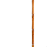 Lampadaire en bois et abat-jour en corde de coton