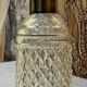 Cut crystal whisky carafe with stopper, Baccarat style.
