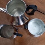 Ensemble cafetière ou théière pot à lait sucrier Art Deco