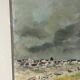 20th century Impressionist school - Vassaux - Marine watercolor - Noirmoutier