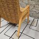 Fauteuil chauffeuse vintage 1970 bouclette