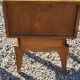 Pair of vintage 50s walnut bedside tables