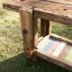 Oak workbench in raw wood
