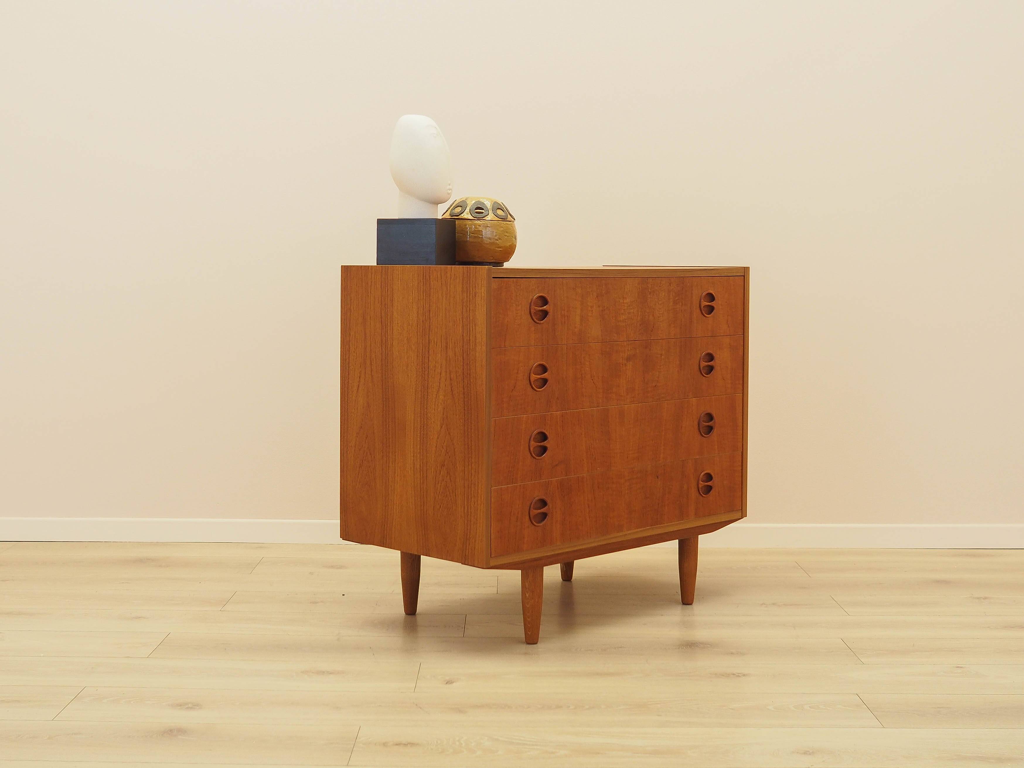 Commode en teck, design danois, années 1970, fabriquée au Danemark