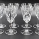 Series of 8 crystal water glasses from Saint Louis model Cerdanya H = 17.9 cm