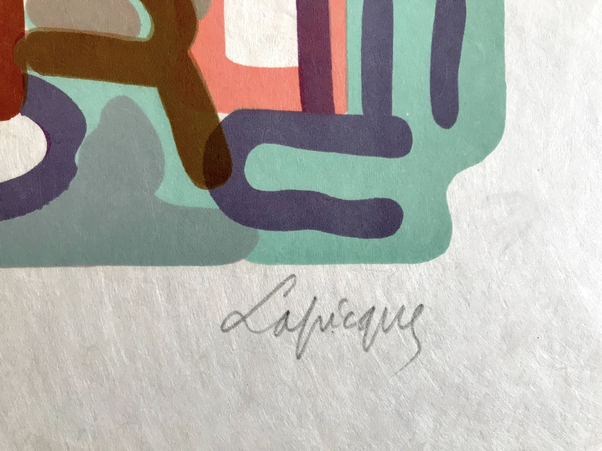 Charles lapicque, le colisée, 1957. lithographie signée au crayon