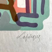 Charles lapicque, le colisée, 1957. lithographie signée au crayon
