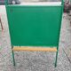 Tableau d'école doubles en fer plus porte craie